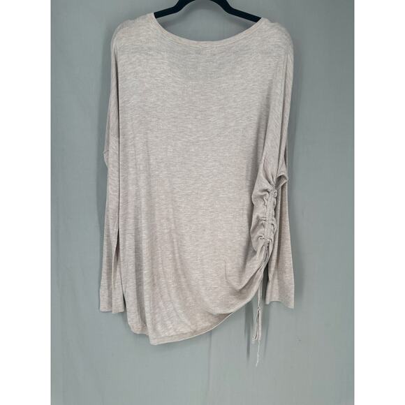 Splendid Sweater Womens XL Beige Pullover Oversized Cozy Lounge Cashmere - Picture 4 of 7